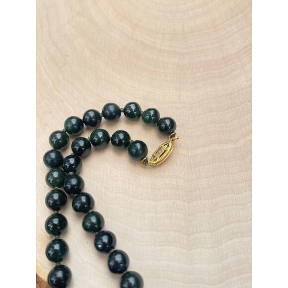 Vintage Jade Bead Strand 18” - Picture 4 of 6